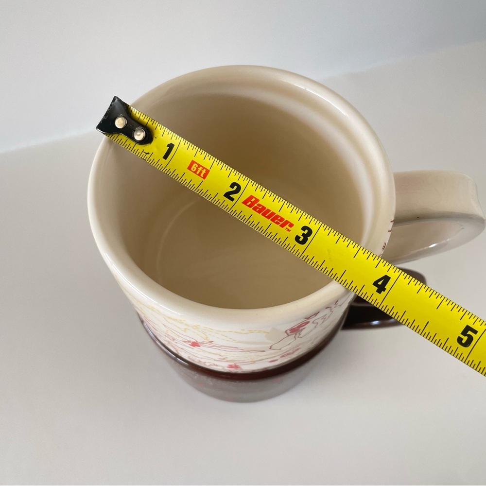Starbucks 2009 Ceramic Stackable Mugs Cup Coffee Bean Plant Berries Design 10 OZ - Picture 8 of 8